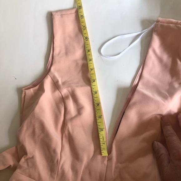 Lulus Simply Joyous Blush Sleeveless Peplum Top Size M - Picture 14 of 16